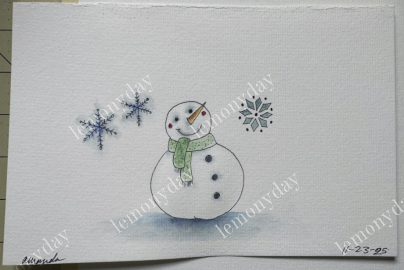 snowman sketch